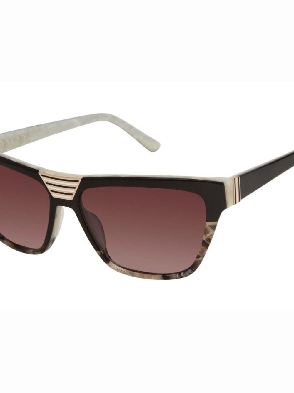 Gwen Stefani L.A.M.B. LA573 Black Marble Frame / Brown Gradient Lens Sunglasses